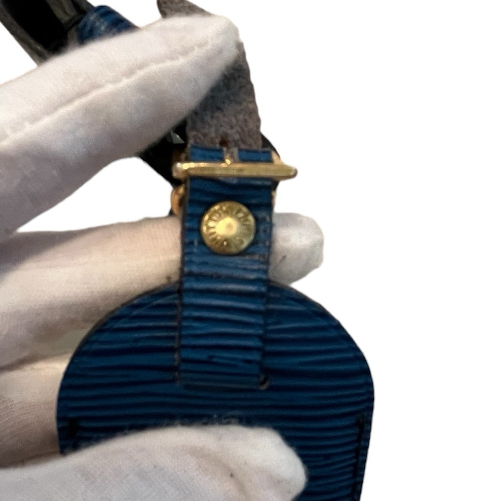 Louis Vuitton Blue Epi Luggage Tag with Poignet Authentic - Picture 5 of 10